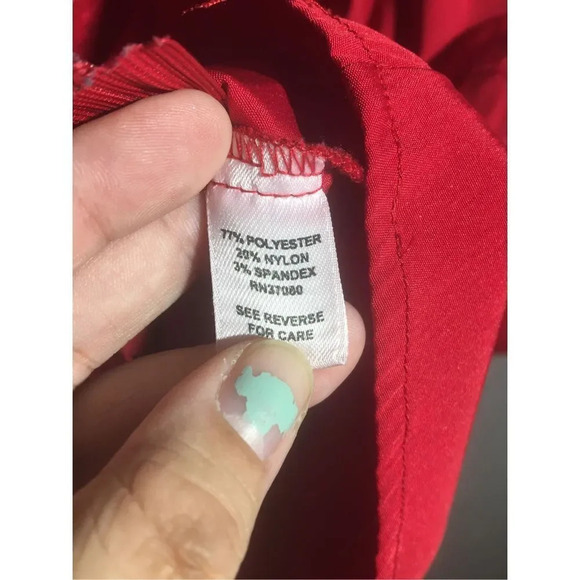 Womens Cato Blouse Deep V Neck Ruffle Sleeve Casual Business Formal Work Career - Picture 2 of 4